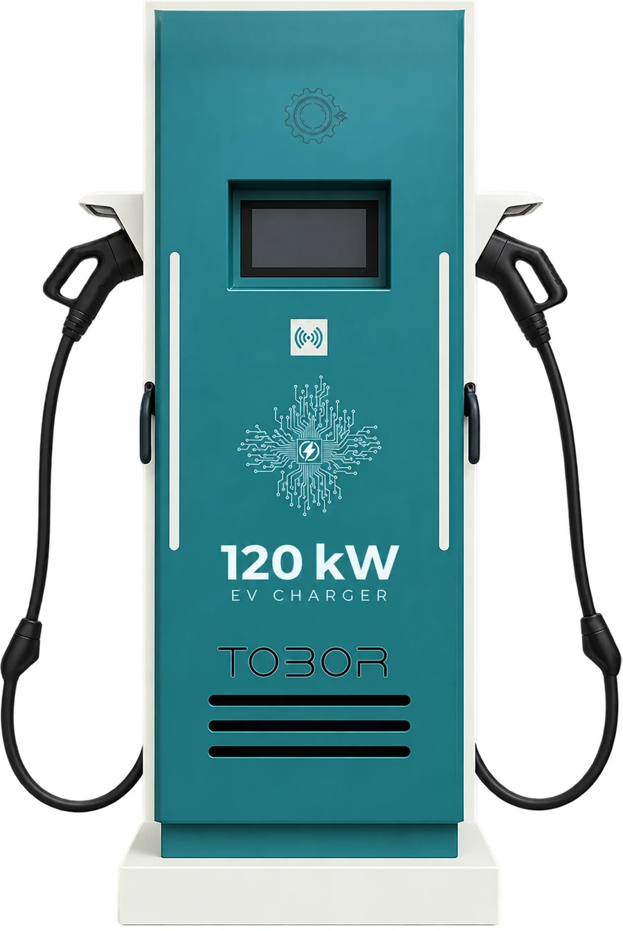 TOBOR 120 kW CCS2 charger — representative enclosure