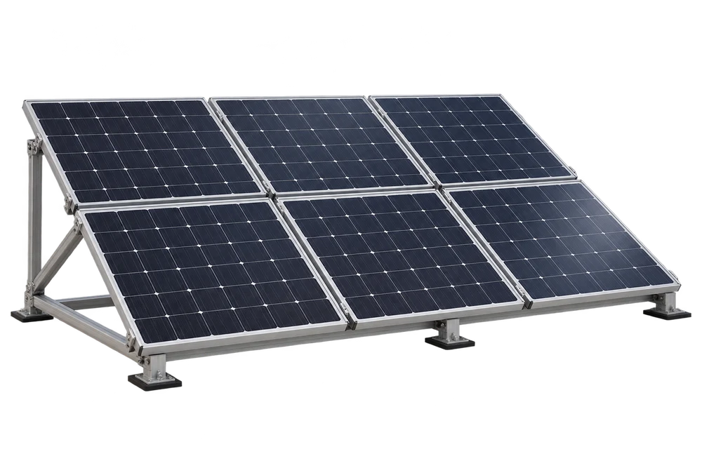 Photorealistic solar photovoltaic panel array